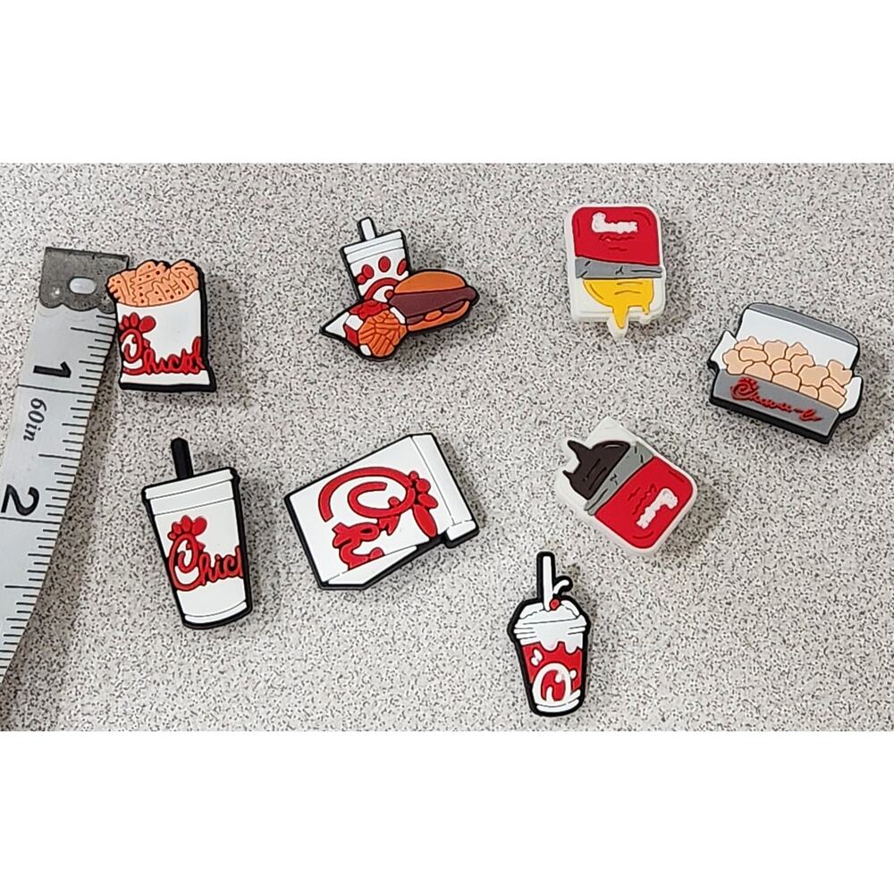 Chic Fil A 8 Pc Shoe Charms for Crocs NWOTS Mixed Lots I have 3 Available